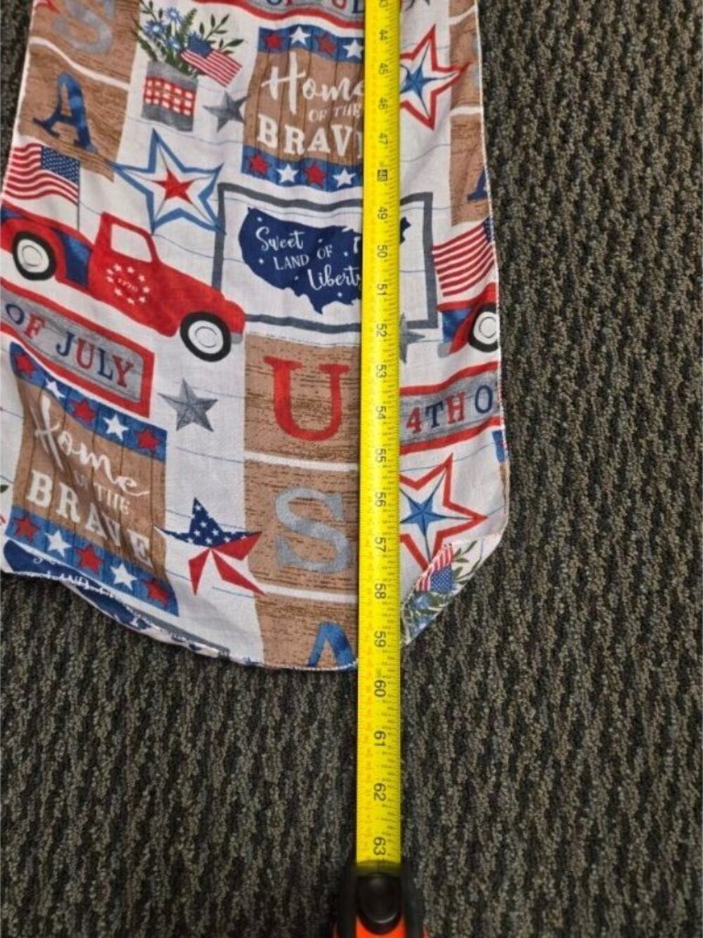 Patriotic Scarf Women Red White Blue 4th of July Flag Print Lightweight Casual - Picture 6 of 7